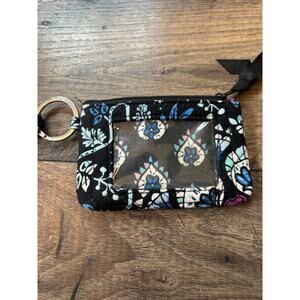 Vera Bradley Zip ID Case Coin Purse Wallet - Blue